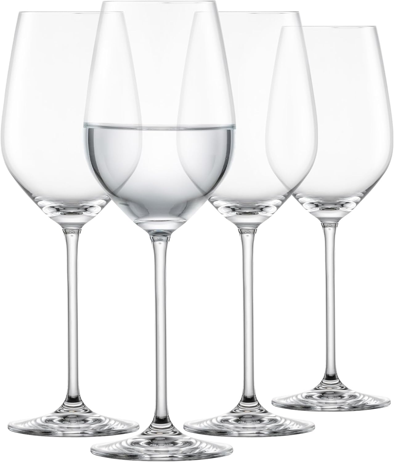 SCHOTT ZWIESEL Fortissimo Red Wine Glass (Set of 4), Elegant Crystal Glasses for Red Wine or Water, Dishwasher Safe Tritan Wine Glasses, Made in Germany (Item No. 123681)