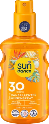 SUNDANCE Sun spray transparent SPF 30, 200 ml