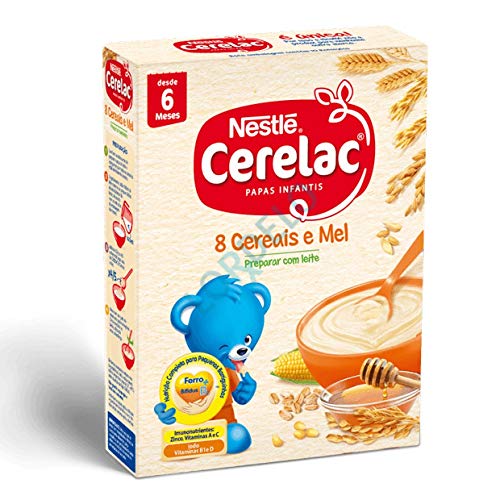Zubereitung für Milchbrei mit 8 Getreidesorten und Honig, Hekunftsland Portugal, 250g - Cerelac 8 Cereais e Mel Nestlé