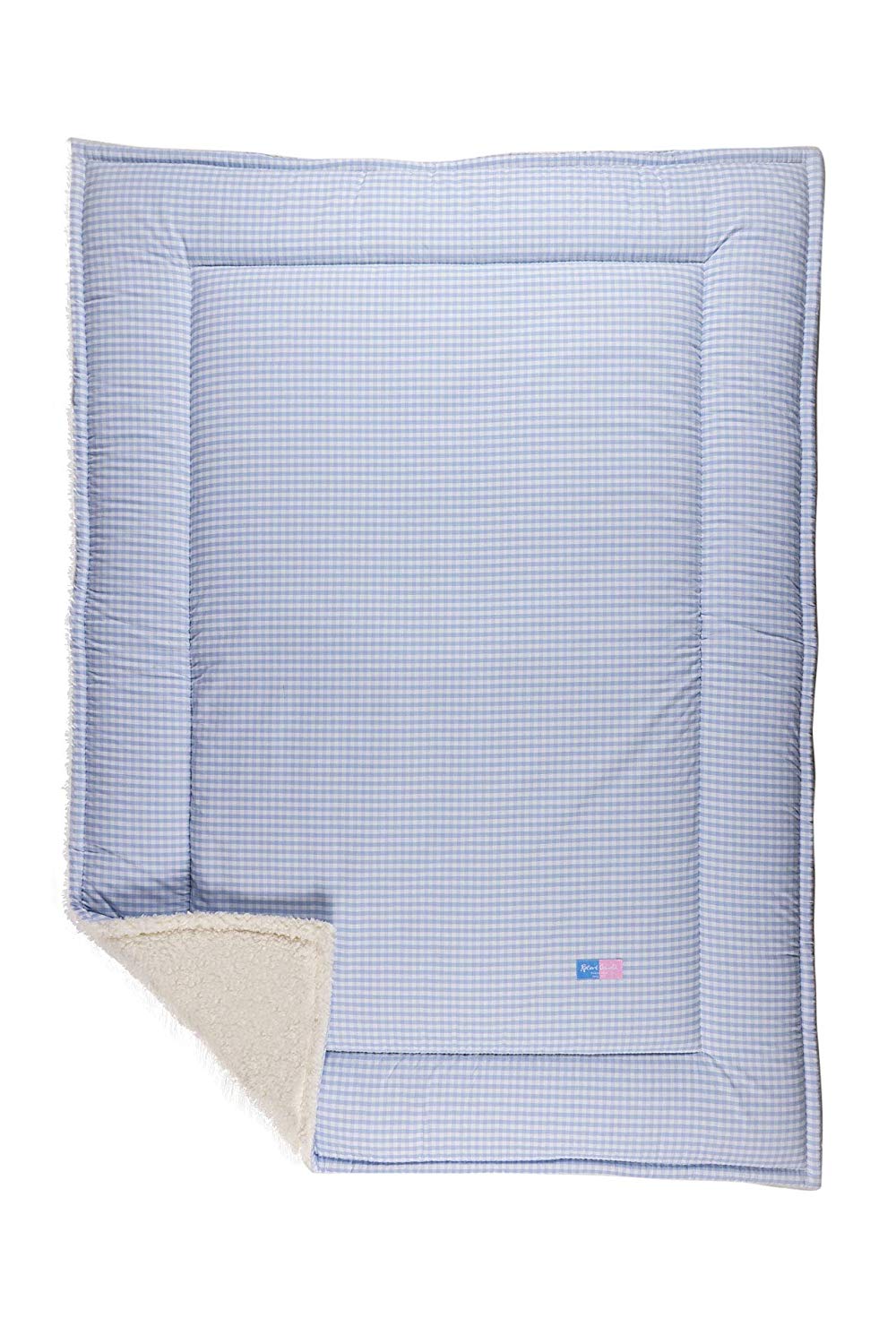 Robert Osswald 1.5.1.1.2.1.1-K05-13 Play Mat Classic with Plush 100 cm x 135 cm Blue