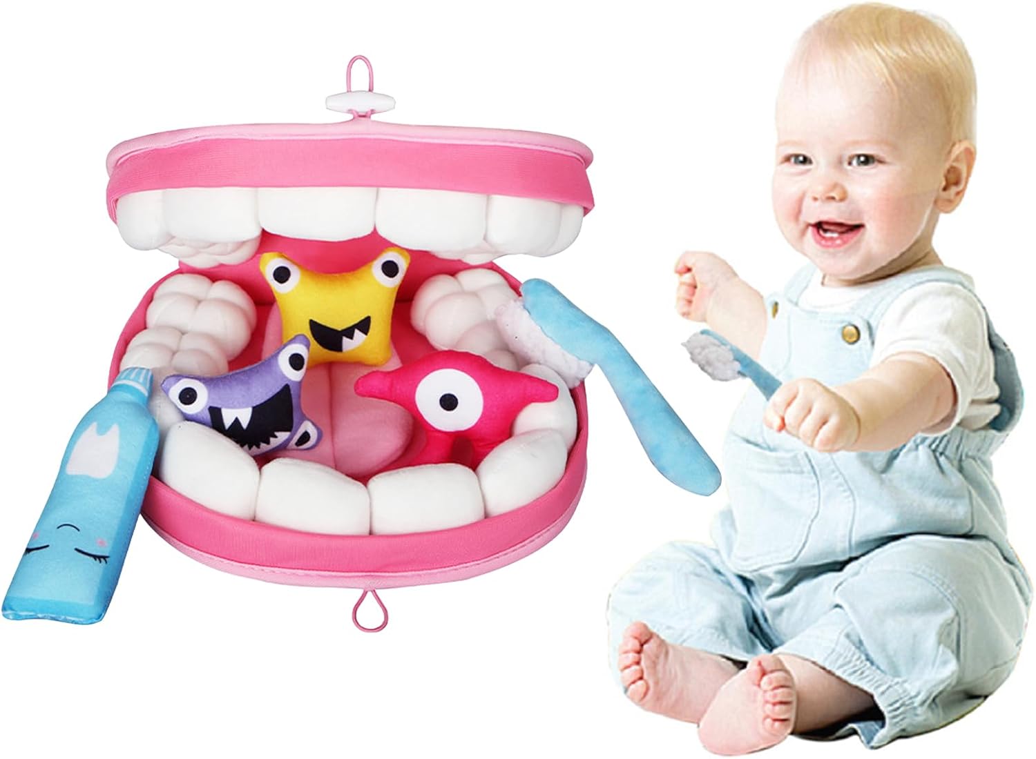 Dental care set for children, toothpaste, pretend play, early learning cognitive toys, educational toys, learning play sets for children and imaginative play