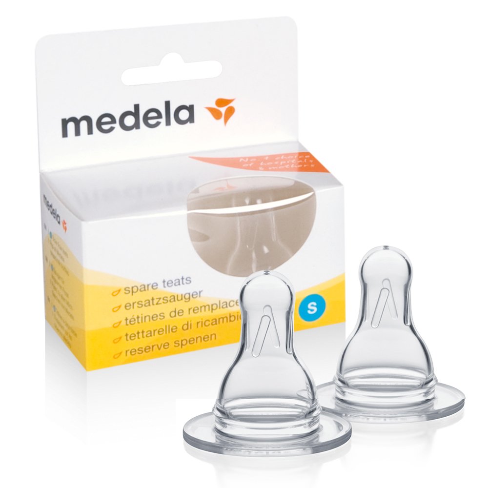 Medela replacement teat, slow flow, size. S.