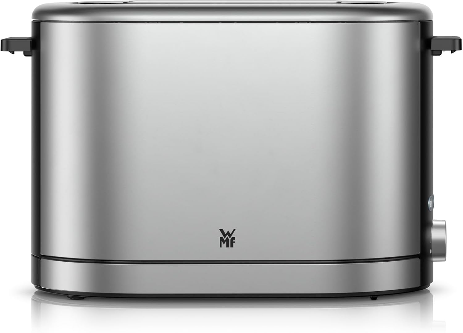 WMF Lono Silk Toaster, 2-slice stainless steel, double-slot toaster with XXL bun warmer, anti-fingerprint coating, LED light, 2 slices, crumb tray, 7 browning levels, 900 watts
