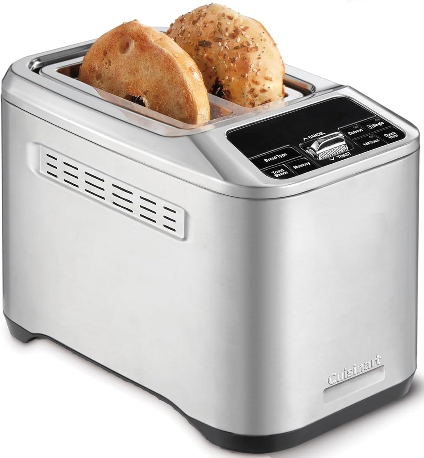 Cuisinart Store Cuisinart Smart Elite 2 Slice Toaster | Extra Long Slots for Artisan Bread | Save Your Toast Preferences | High-Lift QuickView | Bagel, Single Slice and Defrost Functions | +30