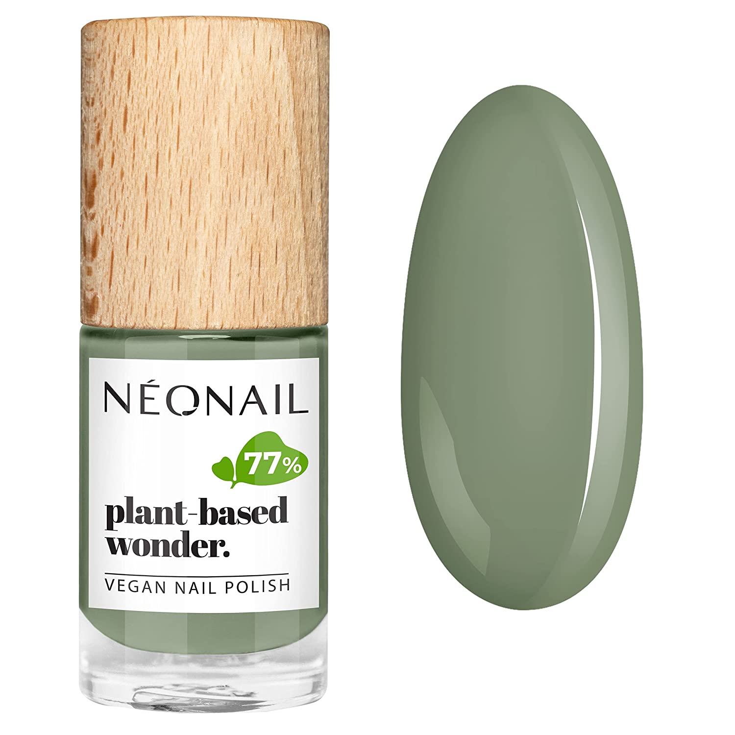 NEONAIL VEGAN Classic Nail Polish Green 7.2 ml Pure Olive 8692-7, ‎pure
