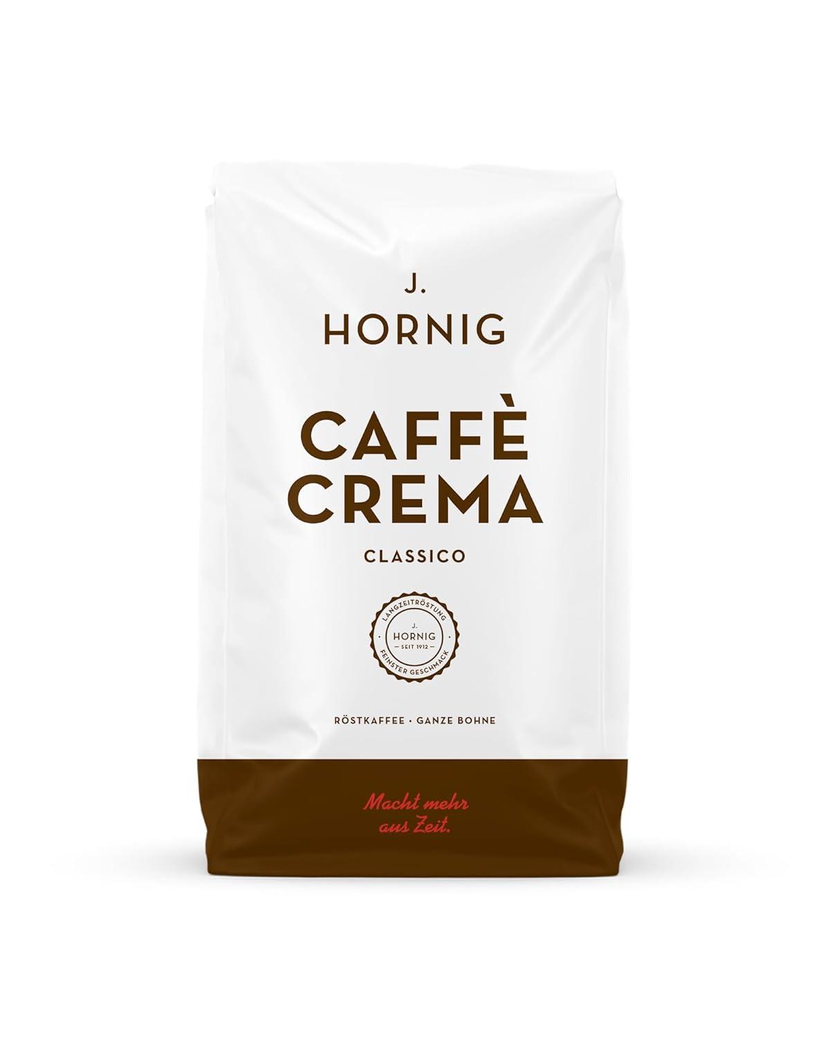 J. Hornig Coffee Beans Espresso, Caffè Crema Classico, 500g whole beans, nutty-chocolaty taste, for fully automatic machines, portafilter machine and espresso maker