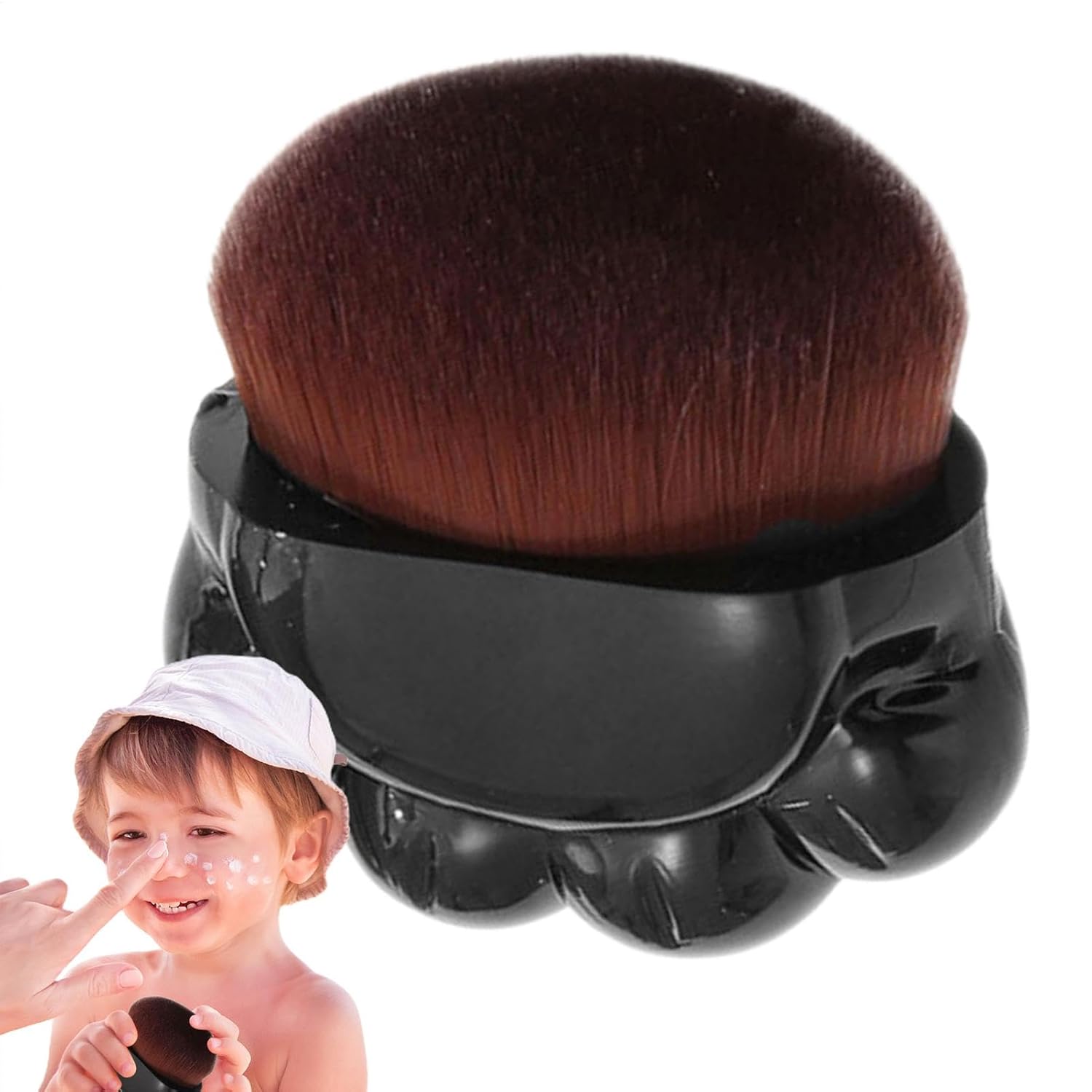 Sun Protection Brush for Kids, Sunblock Buddy Brush Applicator, Portable Tanning Lotion Applicator, Ergonomic Applicator