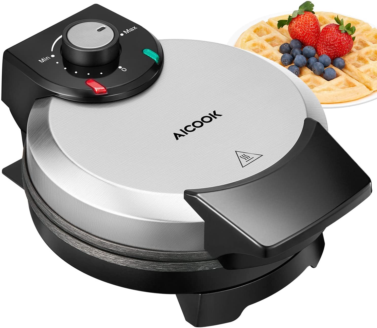 Waffle Iron 1000 W Aicook, Waffle Iron, Belgian Waffle Maker, Electric Waff
