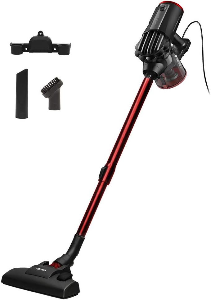 Cecotec Vertical 2-in-1 Vacuum Cleaner with Cable ThunderBrush, 600 W, Broom and Handheld Vacuum Cleaner, Cyclone Technology without Bag, High Performance Filter, Low Consumption, 6 m Operating Radius