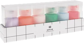 Rico Design Acrylfarben-Set Neonfarben (6 Tuben á 22 ml), 6 St