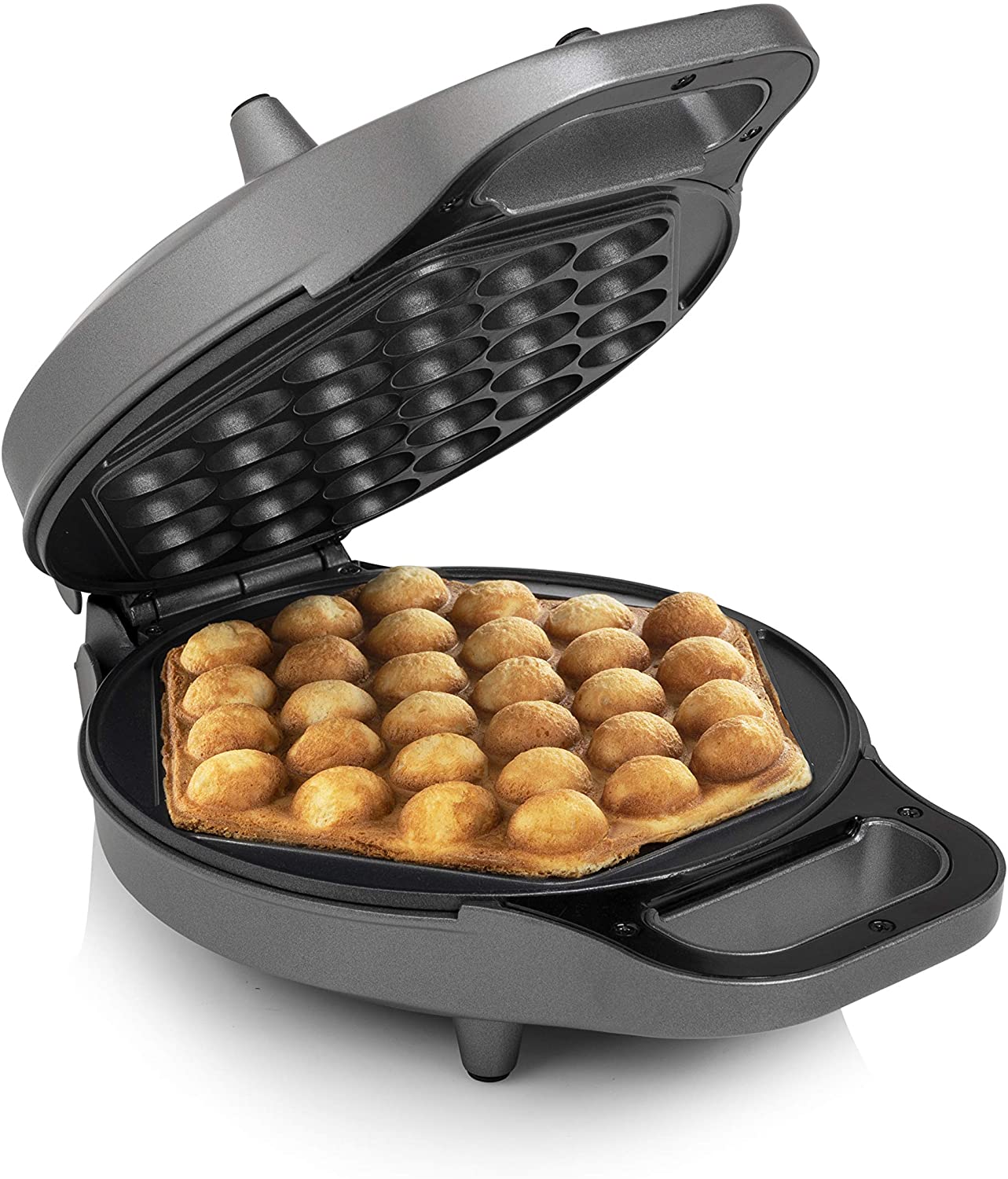Princess Waffle Iron, heart shape, Black