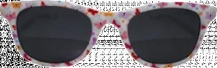 SUNDANCE Sunglasses kids white frame, colorful butterflies, 1 piece