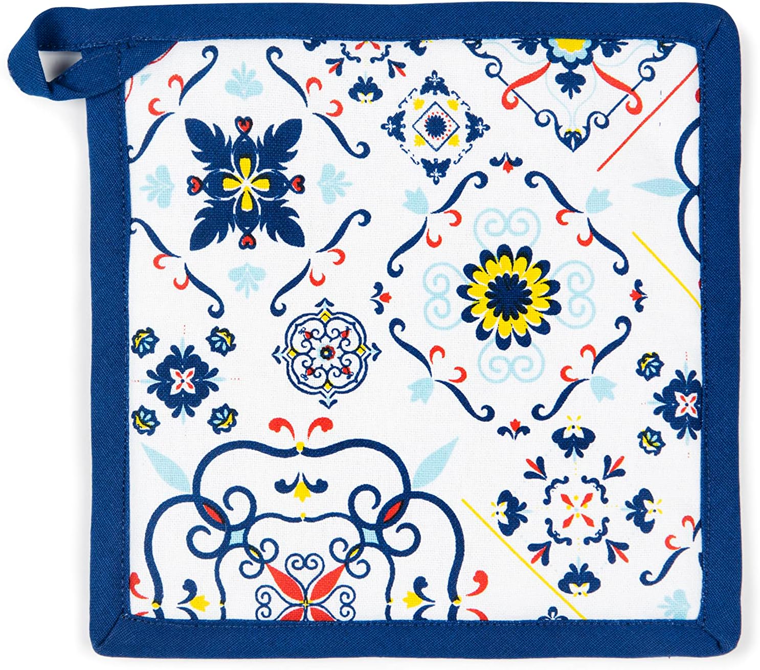 Excélsa Excelsa Vietri Color Pot Holder for Kitchen, 20 x 20 cm, Lining 100% Cotton, Polyester Filling