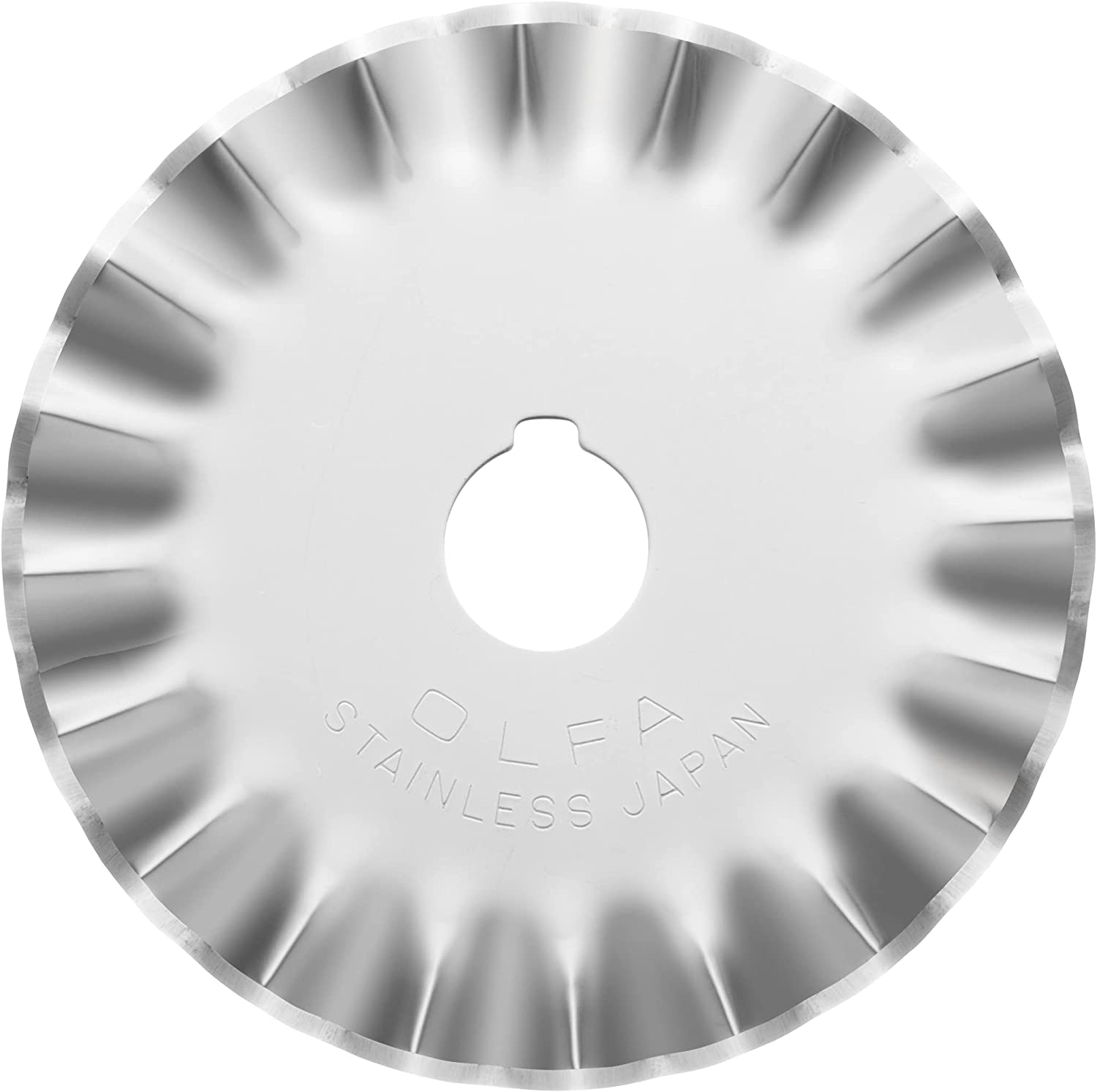 OLFA PIB45-1 1 x stainless steel pinking blade in a plastic case. Blister packed.