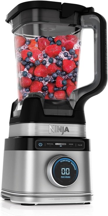 Ninja Detect Power Mixer Pro/Blender/Smoothie Maker, 1200 W, 2 L Jug (1.9 L Max. Capacity), Powerful Mixer for Smoothies, Chopping Vegetables & Mixing Frozen Drinks, Black, TB201EU