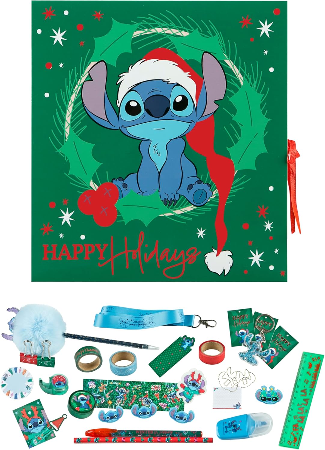 Undercover STLI8026AM Disney Stitch Advent Calendar, Green