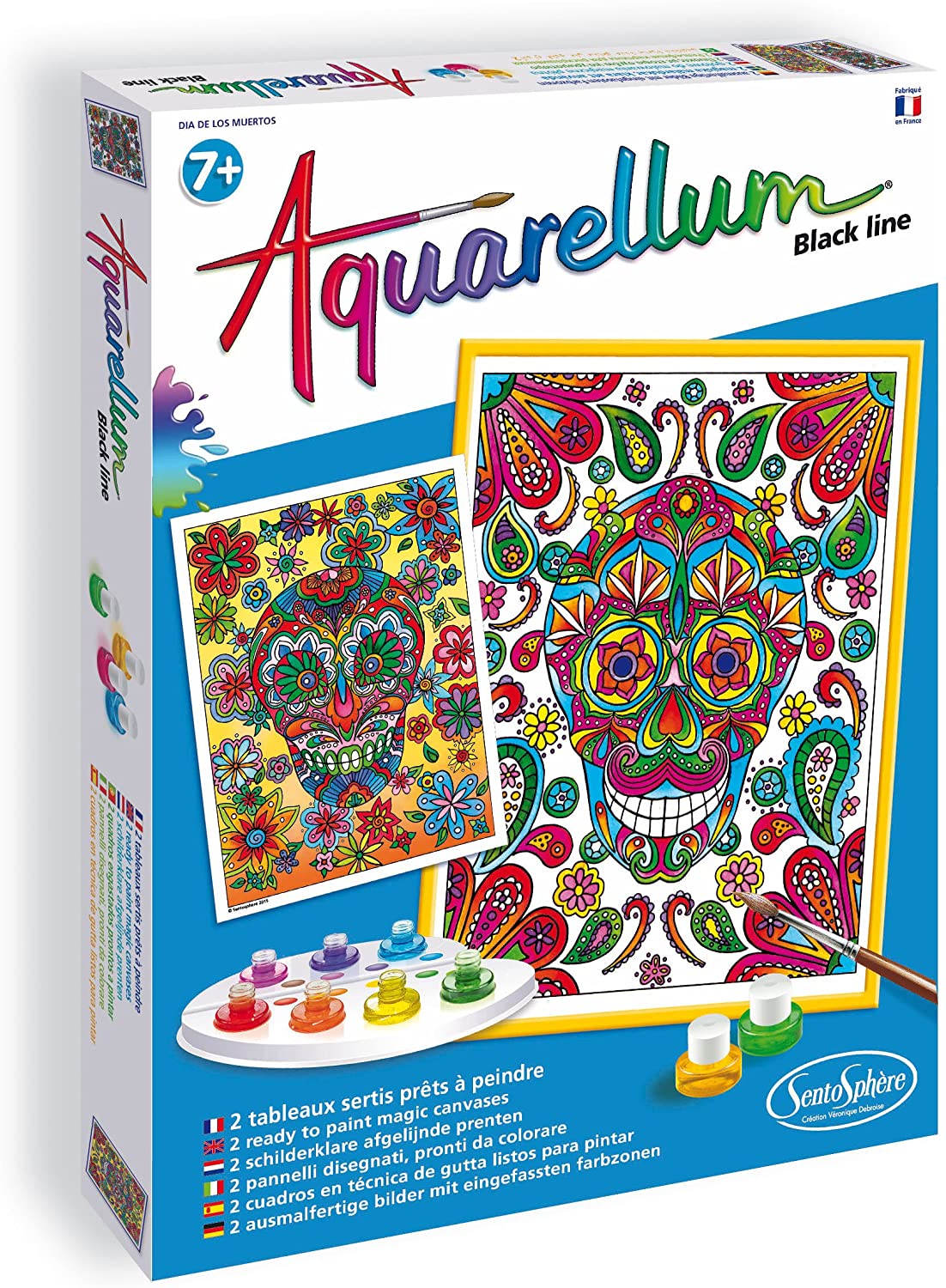 Sentosphere Aquarellum Black Line Day Of The Dead
