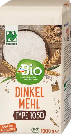 dmBio Flour, spelled flour type 1050, Naturland, 1000 g