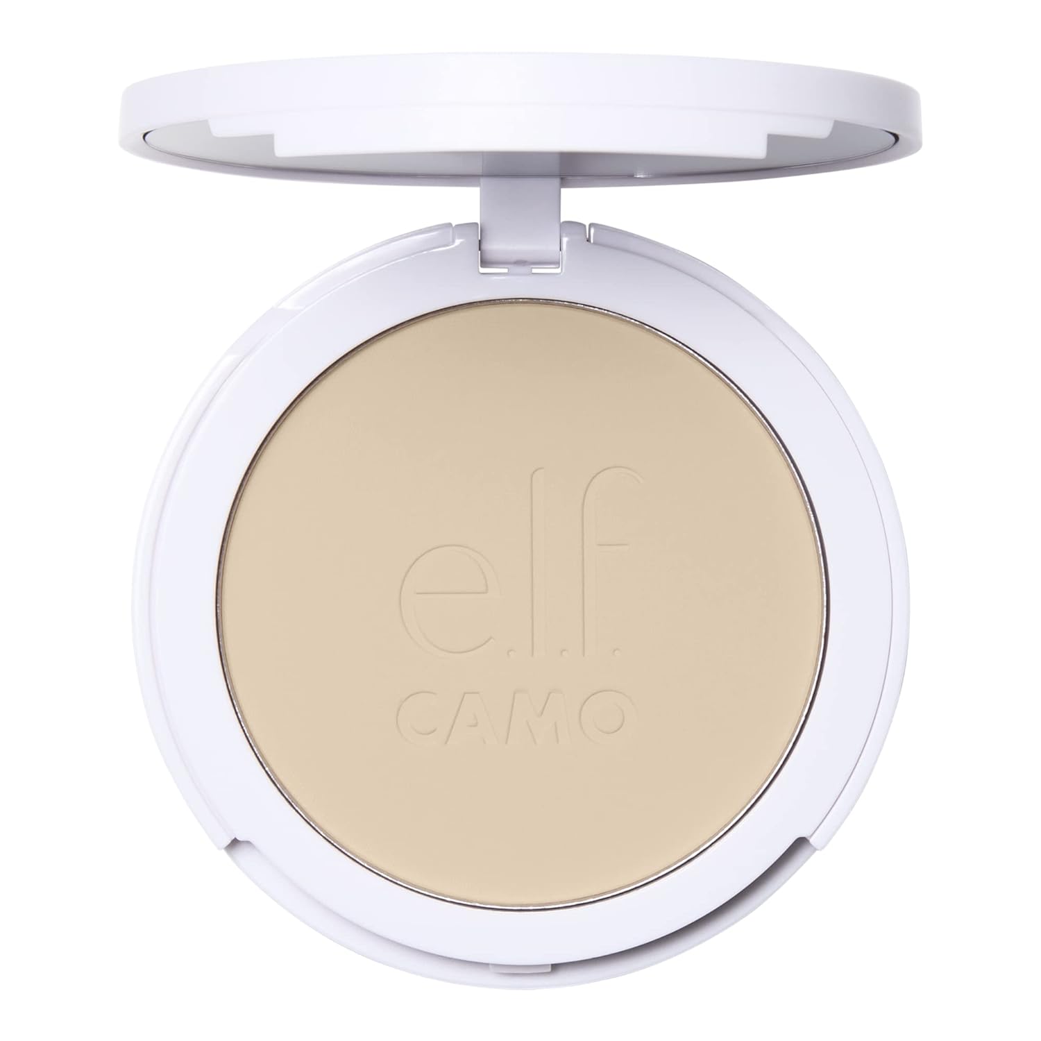 e.l.f. e.l.f. eleven. Camo Powder Foundation, Lightweight, Foundation Enriched, Buildable and Long-Lasting, Medium to Full Coverage, Fair 120 N
