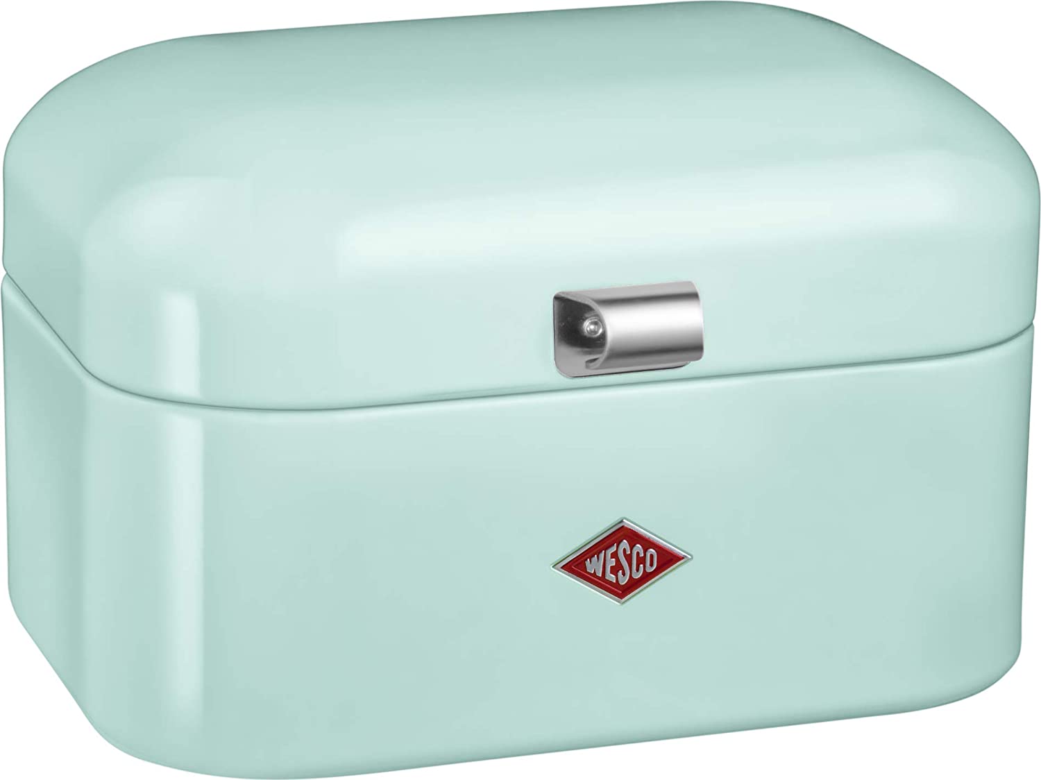 Wesco 235 101 Single Grandy bread box mint, stainless steel, 22 x 26.8 x 17.5cm