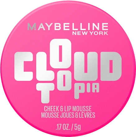 Maybelline New York Blush Cloudtopia Cheek & Lip Mousse 04 Pink Daydream, 5 g