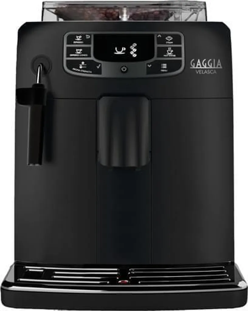 Gaggia RI8260/01 VELASCA BL Automatic 3-Cup Coffee Maker with Black Bean Grinder