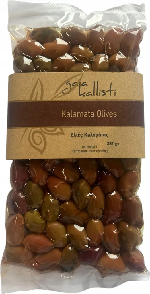 Gaia Kallisti Kalamata black olives 250g vacuum-packed 250g