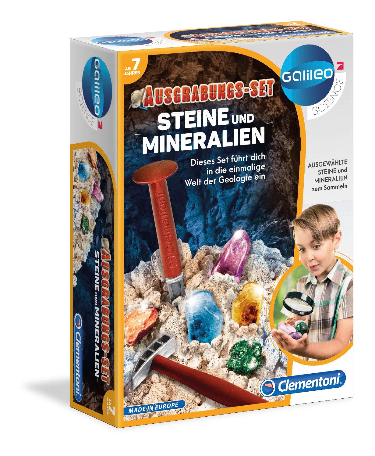 Clementoni Galileo Ausgrabungsset Stones Minerals