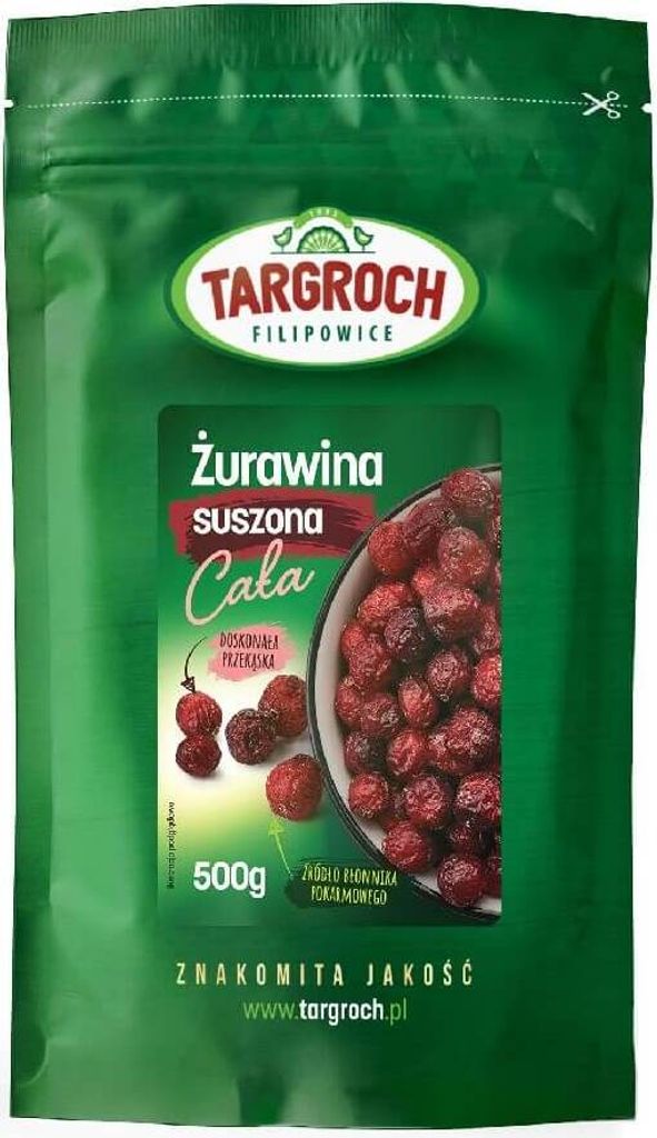 Biogo Whole dried cranberries 500g TARGROCH