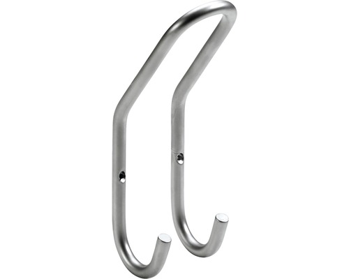 Hettich Coat hook 1 hook steel silver LxWxH 65x52x165 mm