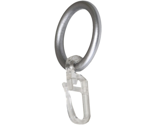 SoleVito Curtain ring for curtain rod silver Ø 16 mm 10 pieces.