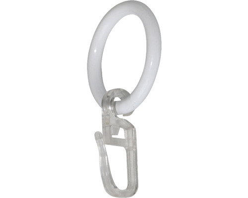 SoleVito Curtain ring for curtain rod white Ø 16 mm 10 pieces.