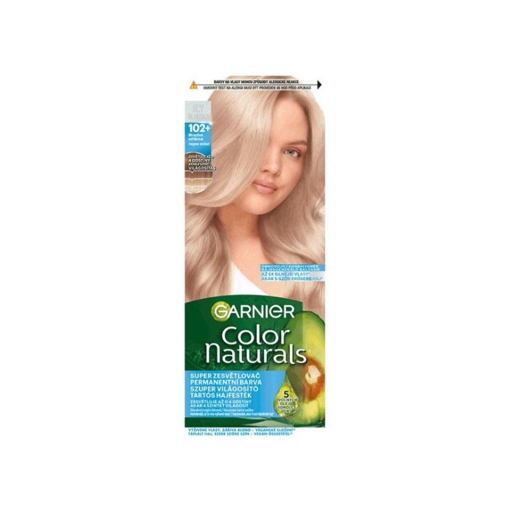 Garnier Color Naturals Creme Hair Dye Frosty Silver Blonde 102+ 120 ml