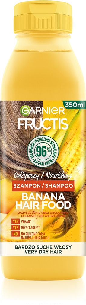 Garnier Fructis Banana Hair Food Shampoo with nourishing effect for dry hair 350 ml