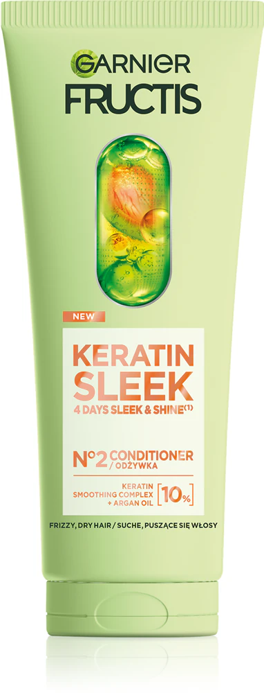 Garnier Fructis Keratin Sleek Conditioner with keratin for shiny and supple hair