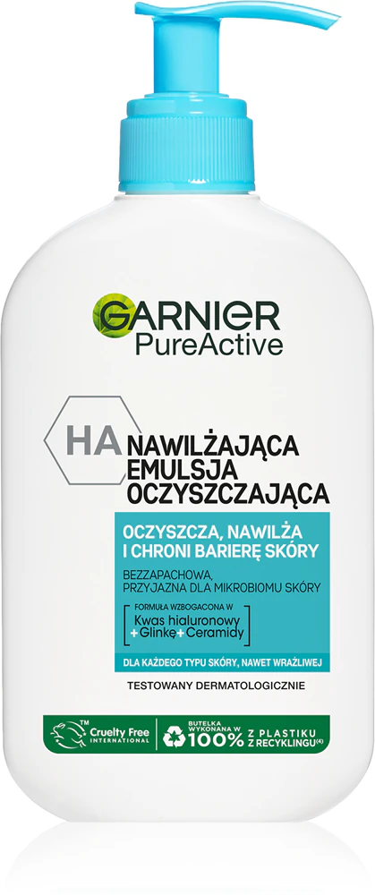 Garnier Pure Active moisturizing cleansing gel to combat skin imperfections