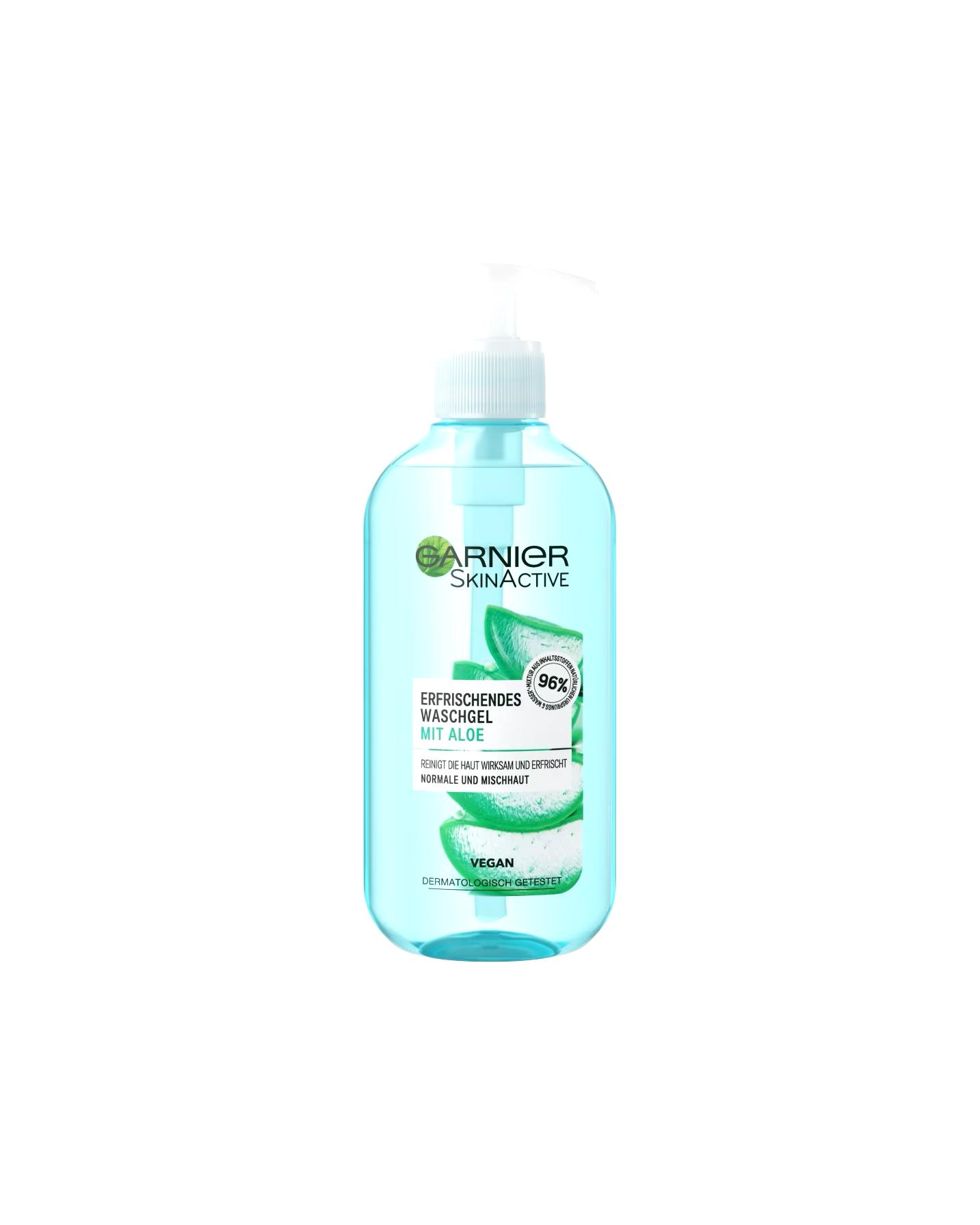 Garnier Cleansing Gel Skin Active Wash Gel Aloe Extract