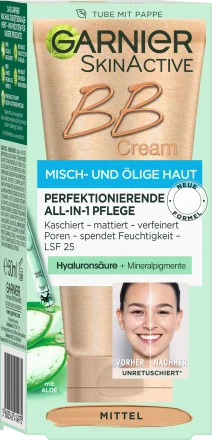 Garnier Skin Active BB Cream All-in-1 Care Matt medium SPF 25, 50 ml
