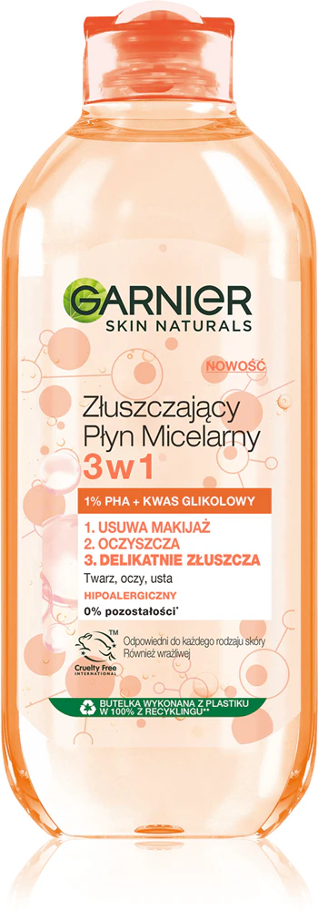 Garnier Skin Naturals Micellar Gentle Peeling micellar water with peeling effect 400 ml