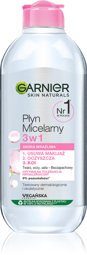 Garnier Skin Naturals micellar water for sensitive skin