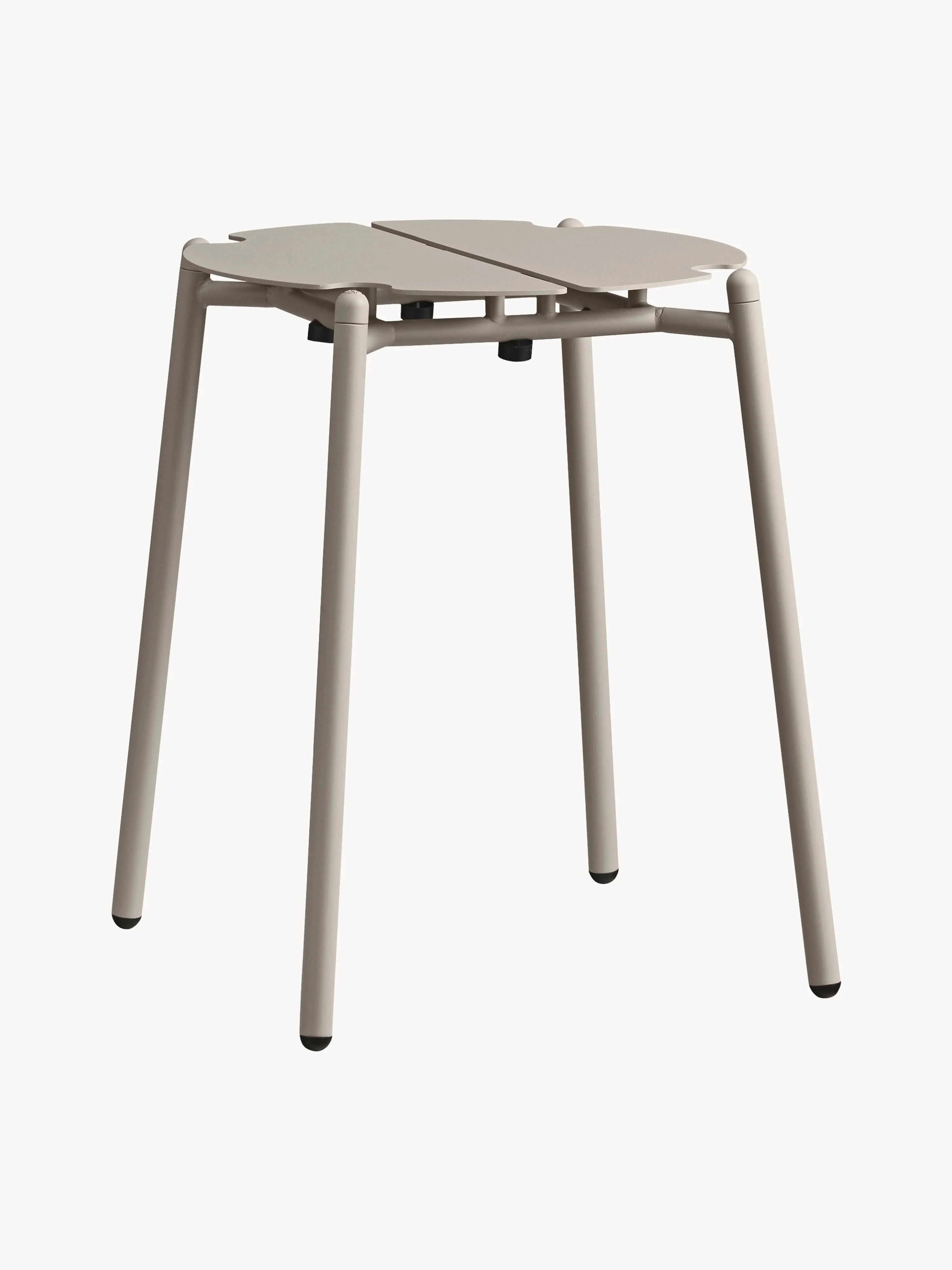 AYTM Novo metal garden stool, Light beige