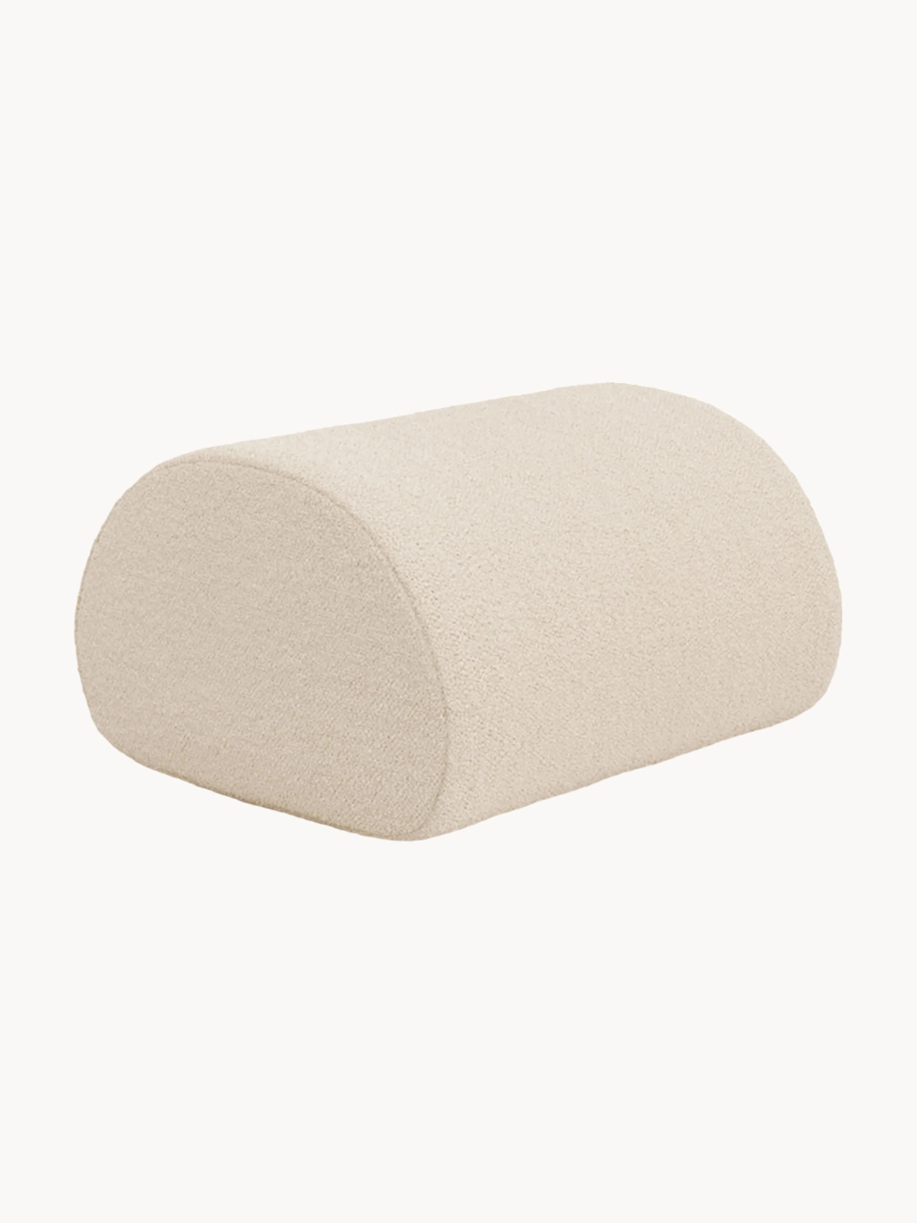 Ferm Living Garden lounge pouf Rouli made of bouclé, Bouclé Off White