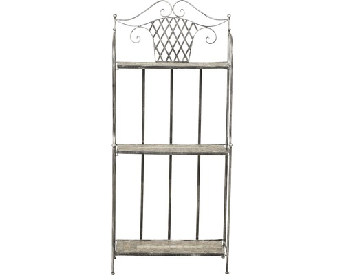 Siena Garden Felina iron frame garden shelf, silver