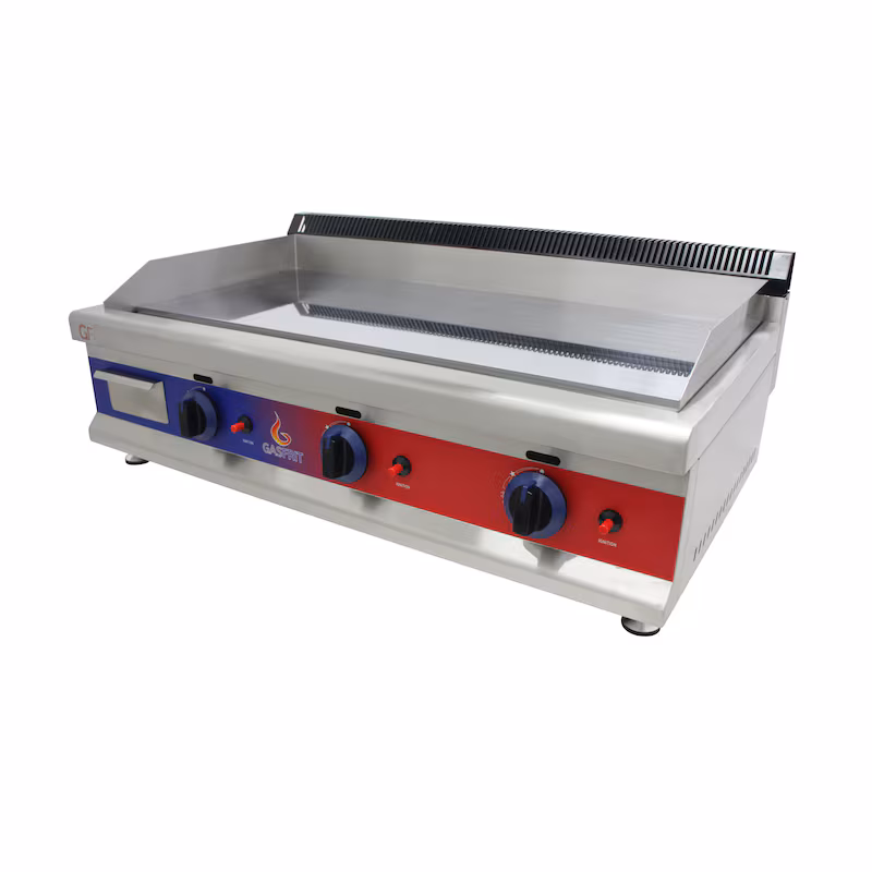 Gasfrit – Gas grill plate made of hard chrome, stainless steel, industrial grade, 950 x 575 x 365 mm, 9 kW