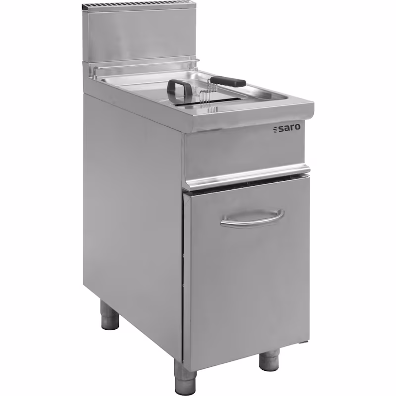 Gas fryer model E7/Flg1V17, dimensions: W 400 x D 700 x H 850