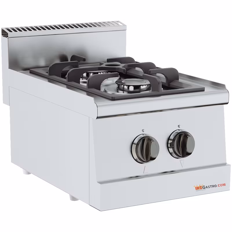 Gas stove - 2 burners - 6.5 kW