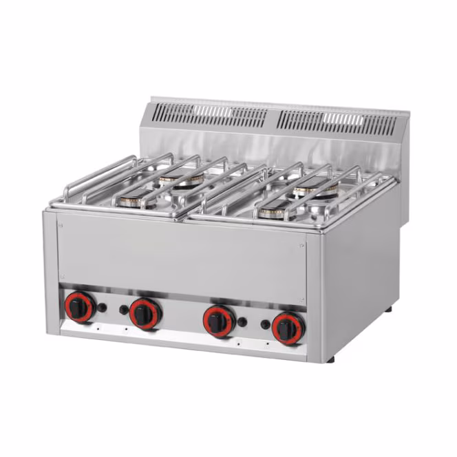 Gas stove, 4 burners, table module