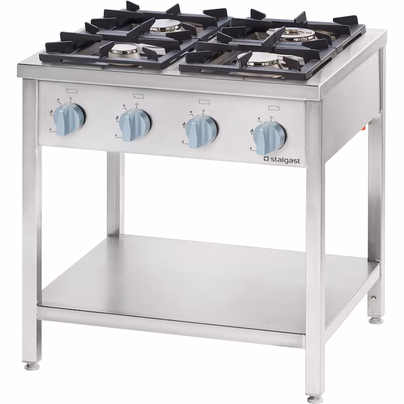 Gas cooker series 700 - G30, 4 burners (3.5+5+2x7), 800 x 700 x 850 mm (WxDxH) for self-assembly