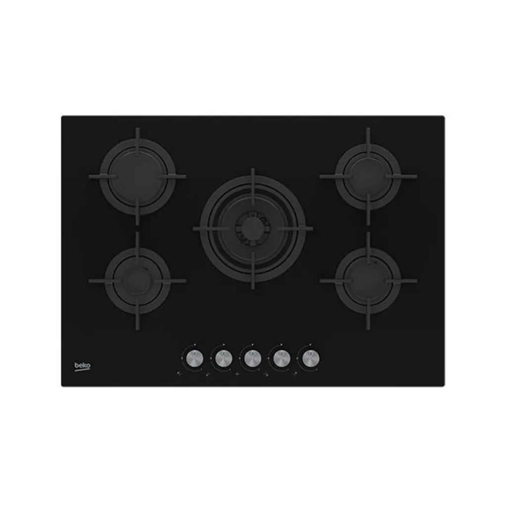 BEKO HILW75222SL 75 cm Black Gas Hob