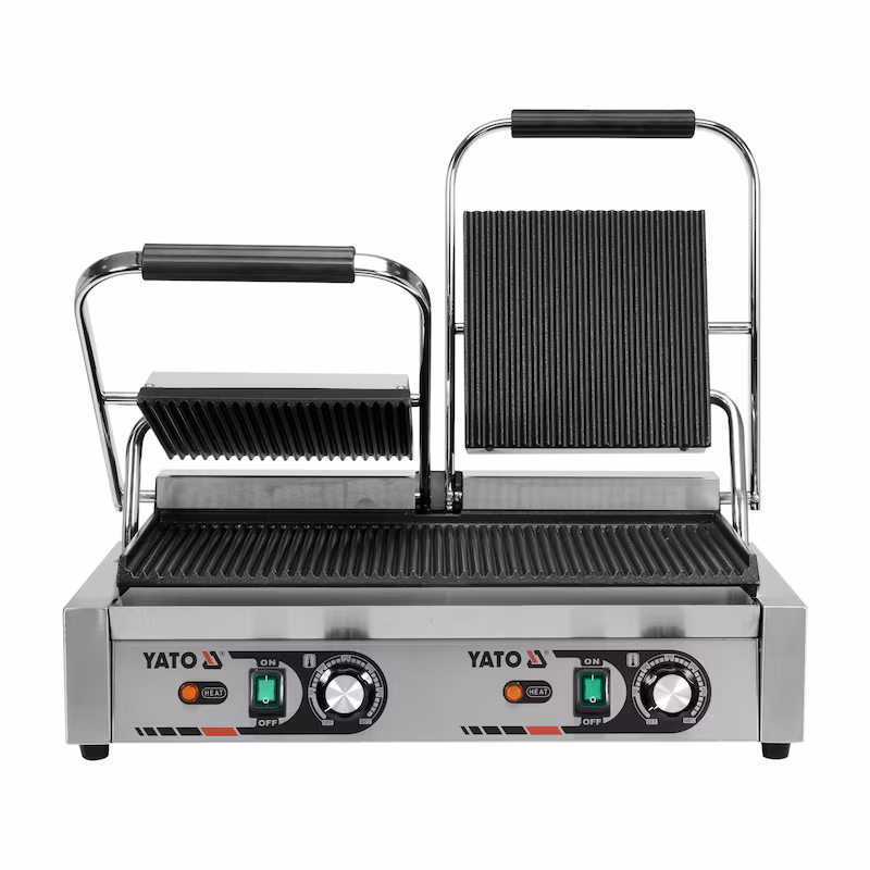 Gastro double electric grill, table grill 3600W 580x360x190mm